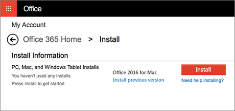downloading office for mac