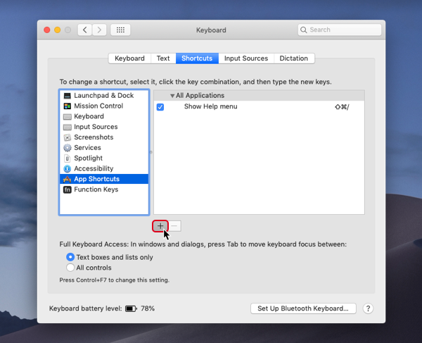 change the functions keys for the f keys function on mac